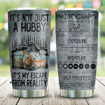 Into Forest Digital Photography Cheat Sheet Stainless Steel Tumbler 20Oz - Thegiftio UK