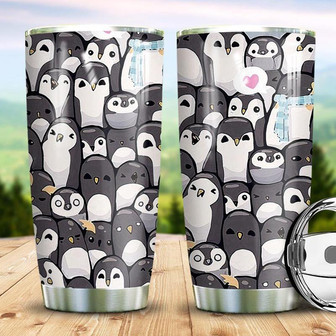 Full Of Penguin Stainless Steel Tumbler 20Oz - Thegiftio UK