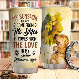 Golden Retriever Stainless Steel Tumbler 20Oz - Thegiftio UK