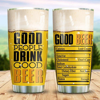 Good Beer Stainless Steel Tumbler 20Oz - Thegiftio UK