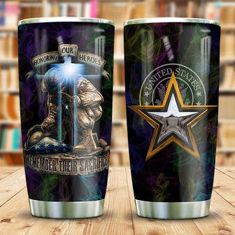 Honoring Our Heroes Veteran Stainless Steel Tumbler 20Oz - Thegiftio UK