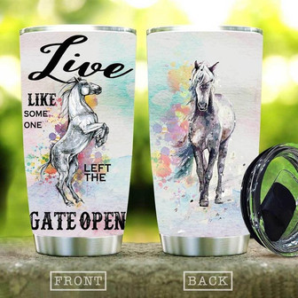 Horse Gate Open Stainless Steel Tumbler 20Oz - Thegiftio UK
