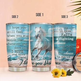 Horse I Hope You Dance Stainless Steel Tumbler 20Oz - Thegiftio UK