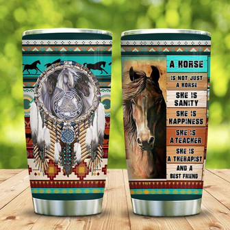 Horse Native Stainless Steel Tumbler 20Oz - Thegiftio UK