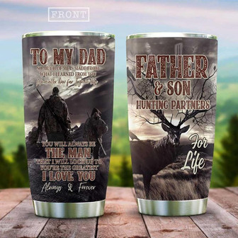 Hunting Father And Son Stainless Steel Tumbler 20Oz - Thegiftio UK