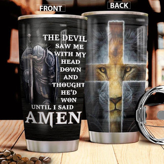 Jesus Lion Stainless Steel Tumbler 20Oz - Thegiftio UK