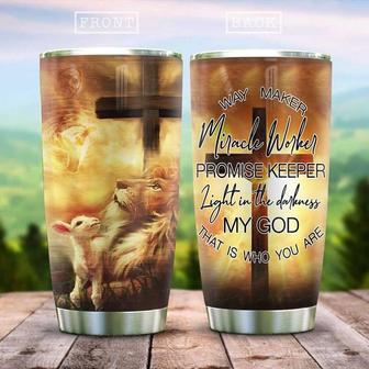 Jesus Sheep And Lion Promise Keeper Stainless Steel Tumbler 20Oz - Thegiftio UK