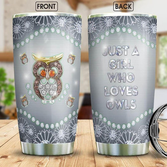 Jewelry Owl Stainless Steel Tumbler 20Oz - Thegiftio UK