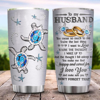Jewelry Style My Husband Turtle Stainless Steel Tumbler 20Oz - Thegiftio UK