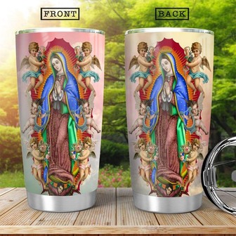 Our Lady Of Guadalupe Stainless Steel Tumbler 20Oz - Thegiftio UK