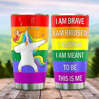 Lgbt Unicorn Stainless Steel Tumbler 20Oz - Thegiftio UK