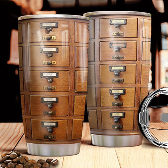 Librarian Catalog Stainless Steel Tumbler 20Oz - Thegiftio UK