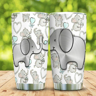 Metal Style Elephant Mother Stainless Steel Tumbler 20Oz - Thegiftio UK