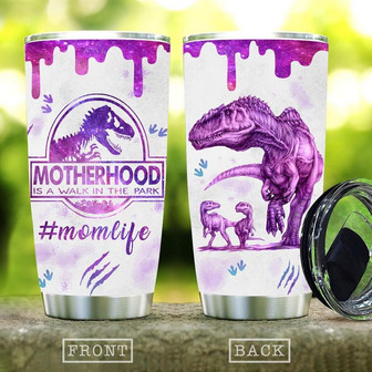 Mother Dinosaur Life Stainless Steel Tumbler 20Oz - Thegiftio UK
