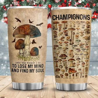 Mushroom Into The Forest Stainless Steel Tumbler 20Oz - Thegiftio UK