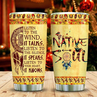 Native Soul Dreamcatcher Stainless Steel Tumbler 20Oz - Thegiftio UK