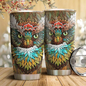 Owl Stainless Steel Tumbler 20Oz - Thegiftio UK