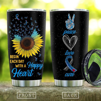 Peace Love Cure Diabetes Stainless Steel Tumbler 20Oz - Thegiftio UK