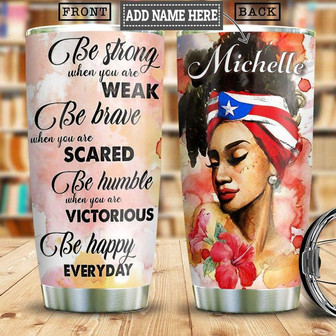 Pr Afro Girls Stainless Steel Tumbler 20Oz - Thegiftio UK
