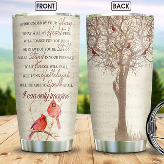 Red Cardinal Stainless Steel Tumbler 20Oz - Thegiftio UK