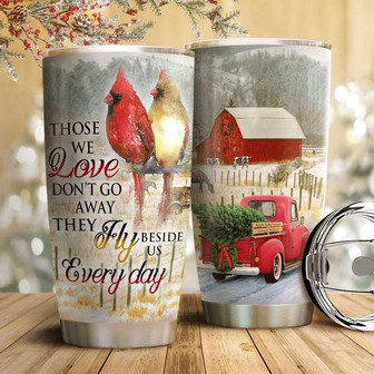 Red Truck Cardinal Stainless Steel Tumbler 20Oz - Thegiftio UK