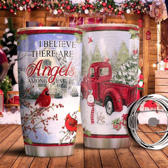Red Truck Cardinal Stainless Steel Tumbler 20Oz - Thegiftio UK