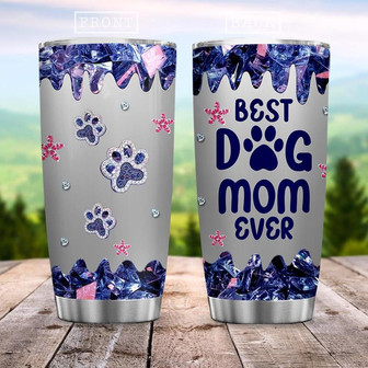 Sapphire Dog Mom Stainless Steel Tumbler 20Oz - Thegiftio UK