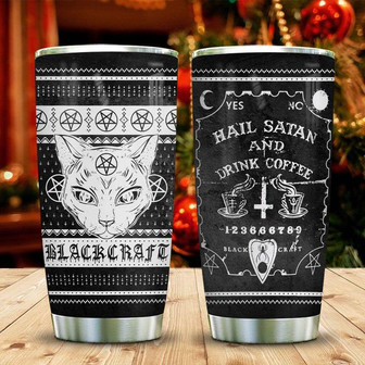 Satan The Cat Coffee Stainless Steel Tumbler 20Oz - Thegiftio UK