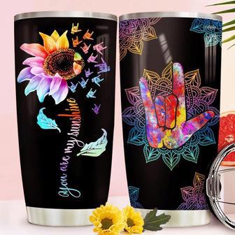 Sign Language Stainless Steel Tumbler 20Oz - Thegiftio UK