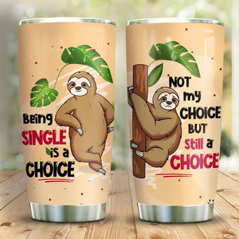 Single Sloth Stainless Steel Tumbler 20Oz - Thegiftio UK