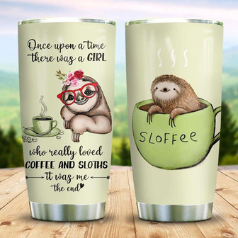 Sloth Coffee Stainless Steel Tumbler 20Oz - Thegiftio UK