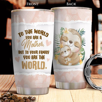 Sloth Mother Stainless Steel Tumbler 20Oz - Thegiftio UK