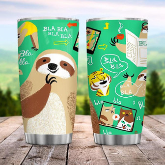 Sloth Stainless Steel Tumbler 20Oz - Thegiftio UK