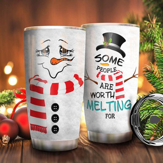 Snowman Stainless Steel Tumbler 20Oz - Thegiftio