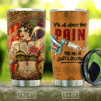 Tattoo Lover Stainless Steel Tumbler 20Oz - Thegiftio UK
