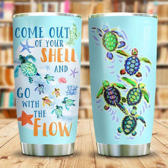 Turtle Come Out Of Your Shell Stainless Steel Tumbler 20Oz - Thegiftio UK