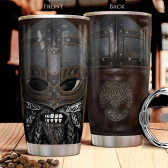 Viking Helmet Stainless Steel Tumbler 20Oz - Thegiftio UK