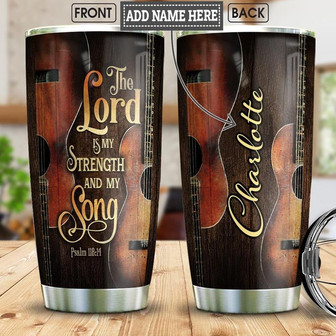 Acoustic Guitar Personalized Stainless Steel Tumbler 20Oz - Thegiftio UK