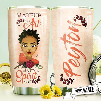 African Makeup Personalized Stainless Steel Tumbler 20Oz - Thegiftio