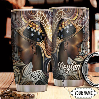 African Spirit Personalized Stainless Steel Tumbler 20Oz - Thegiftio