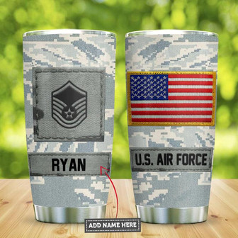 Air Force Personalized Stainless Steel Tumbler 20Oz - Thegiftio UK