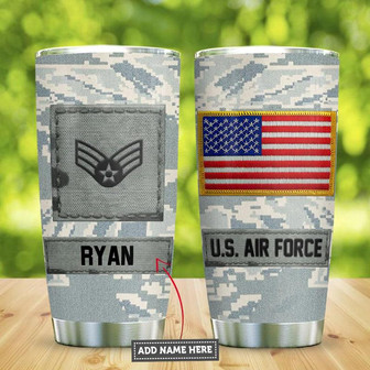 Air Force Personalized Stainless Steel Tumbler 20Oz - Thegiftio UK