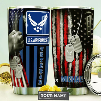 Air Force Personalized Stainless Steel Tumbler 20Oz - Thegiftio UK