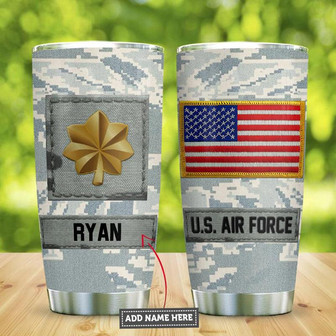 Air Force Personalized Stainless Steel Tumbler 20Oz - Thegiftio UK