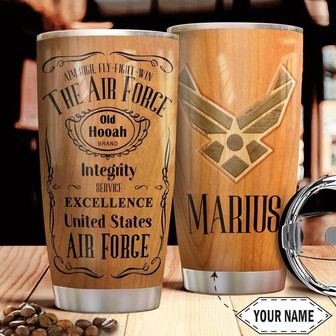 Air Force Personalized Stainless Steel Tumbler 20Oz - Thegiftio UK