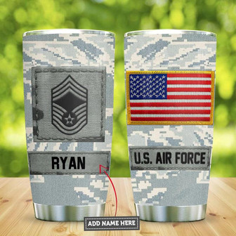 Air Force Personalized Stainless Steel Tumbler 20Oz - Thegiftio UK