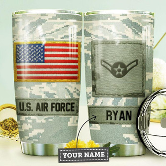 Air Force Personalized Stainless Steel Tumbler 20Oz - Thegiftio UK