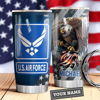 Air Force Personalized Stainless Steel Tumbler 20Oz - Thegiftio UK