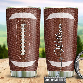 American Football Personalized Stainless Steel Tumbler 20Oz - Thegiftio UK