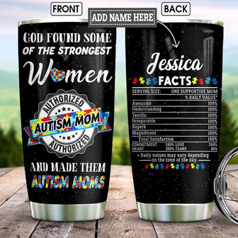 Autism Mom Personalized Stainless Steel Tumbler 20Oz - Thegiftio
